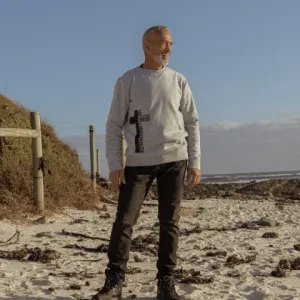 Mens Grey Active Sweat Top