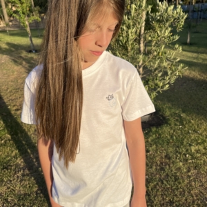 Unisex Teen White Tee Take Heart