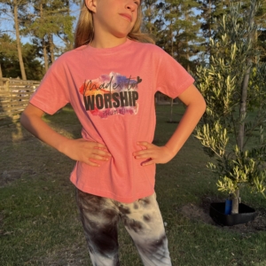Teen Pink Tee Made to Worship
